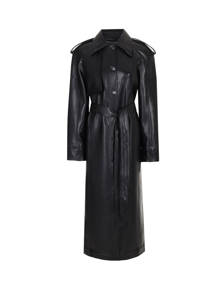 Temple Coat Black