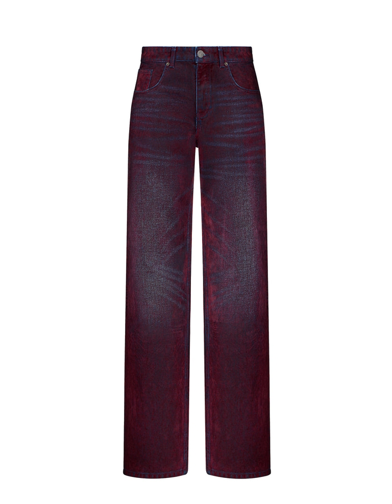 Flocky Marsala Jeans Bordo