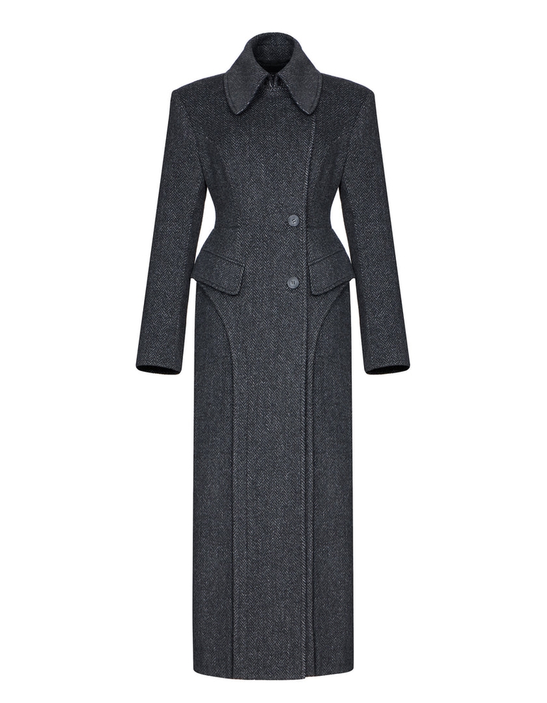 Sienna Coat Dark Grey